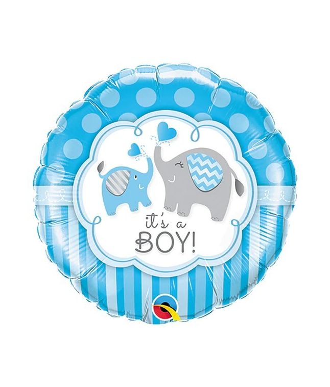 It`s a boy folieballon med elefant, 46 cm